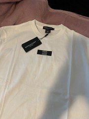 Monastery Couture Men’s White Logo Graphic Crew Neck T-Shirt Size L Regular