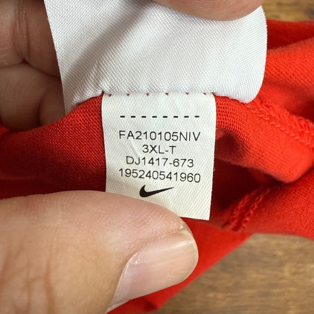 Nike Air Cotton Crewneck Sportswear T-Shirt Graphic Logo Red Men's Size 3XL-T gallery