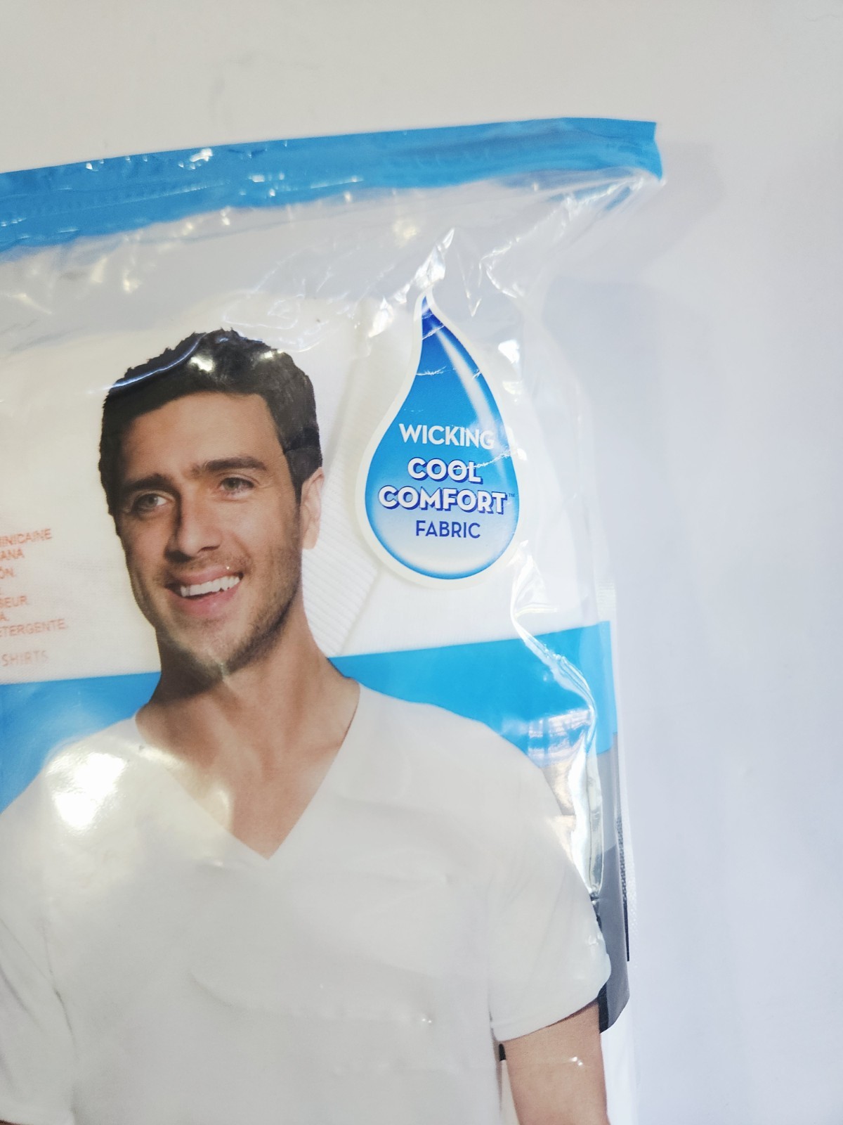 Hanes Best Men's V-Necks Tagless Undershirt Underwear T Shirt Sz M White, 6 Pack gallery