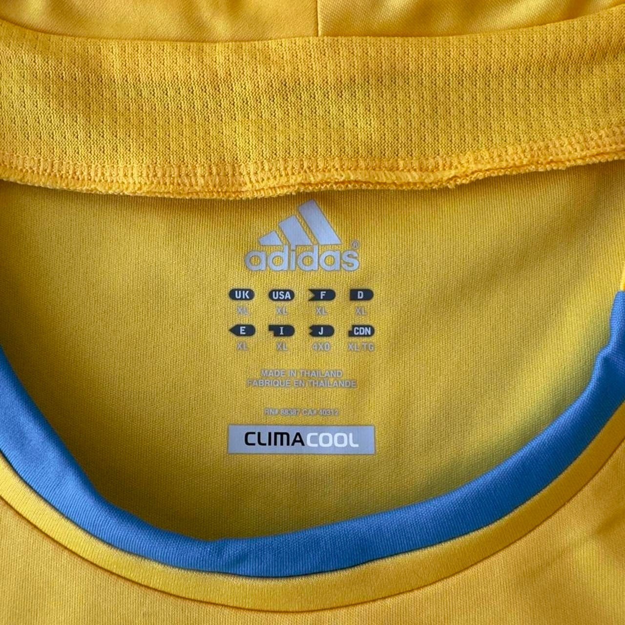 UKRAINE 2012 2013 HOME FOOTBALL SHIRT SOCCER JERSEY ADIDAS X11627 SIZE XL gallery