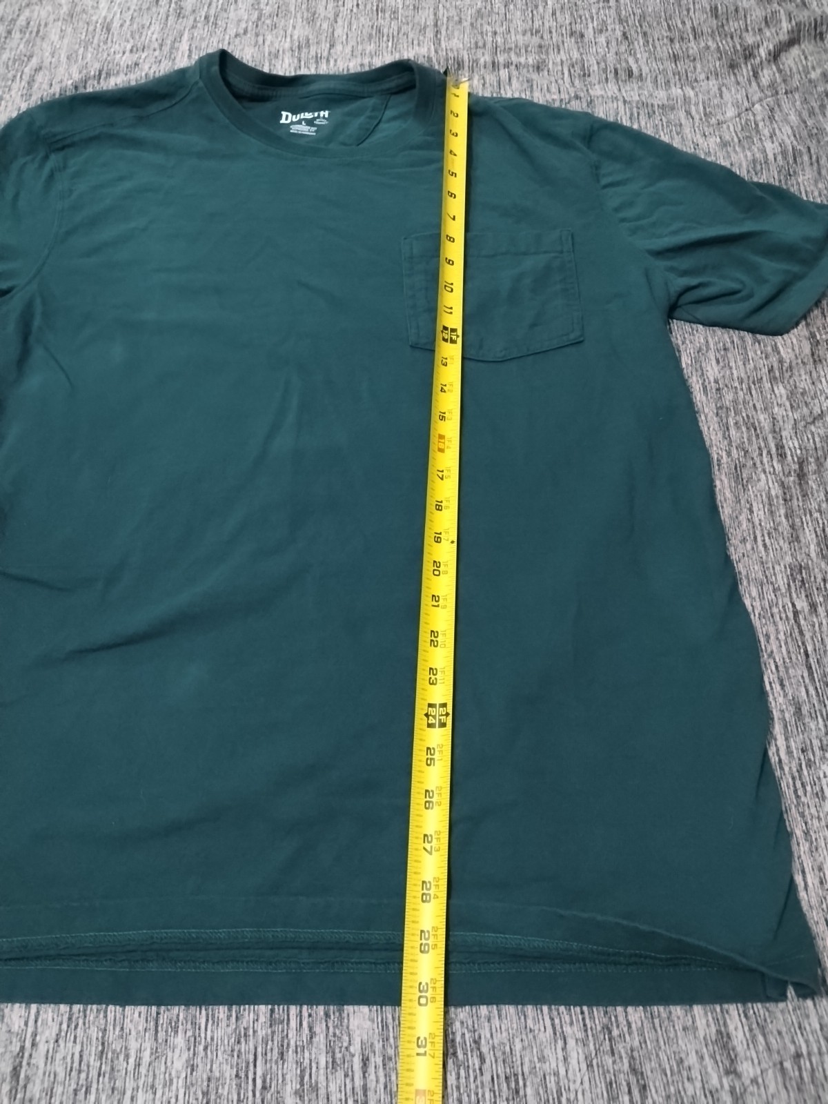 Duluth Longtail T-Shirt Mens Large Green 100% Cotton Crew Neck Short Sleeve gallery