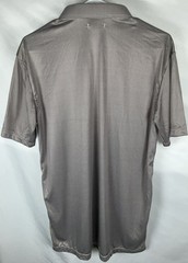 Collars & Co Men’s Large Brown Golf Polo Performance Stretch Moisture Control