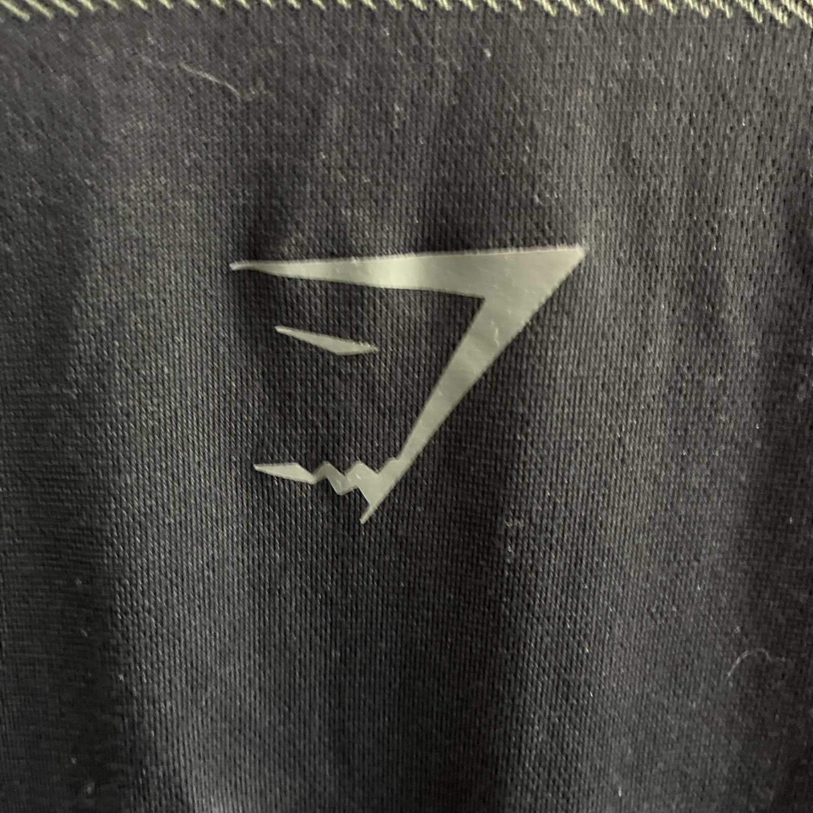 Gymshark Mens Tank Top T Shirt Black Graphic Large Nylon Blend Crew Neck gallery