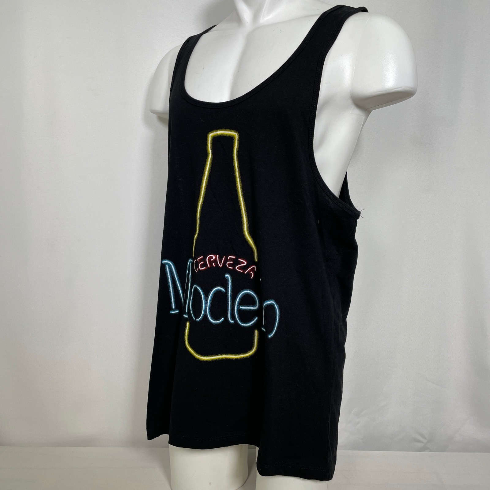 Modelo Cerveza Beer Neon Sign Ripple Junction Black Tank Top Shirt Men's 2XL gallery