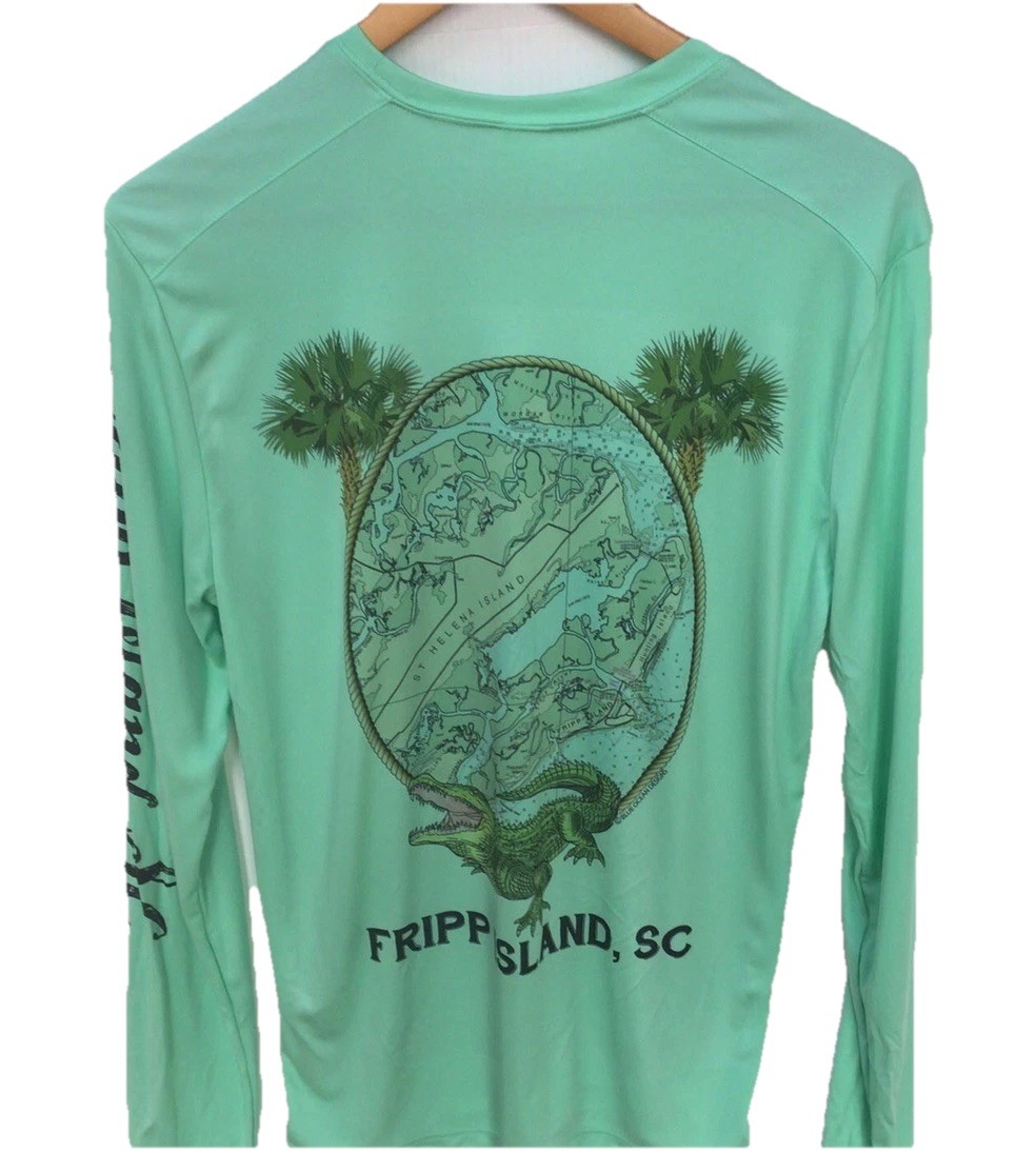 Long Sleeve Fishing Shirt,Microfiber,UPF Sun Protection, S..….A4.A gallery