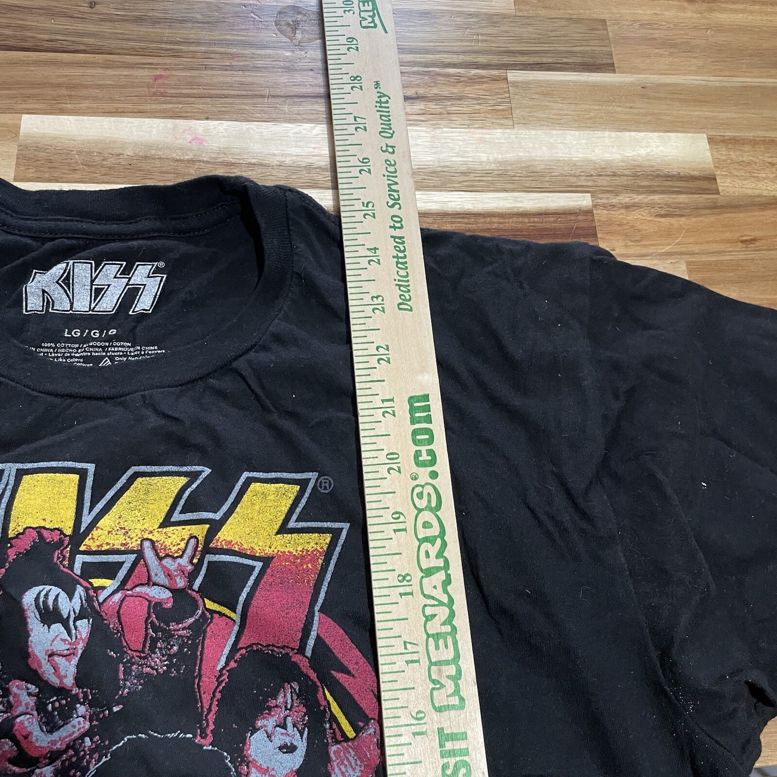 KISS Rock N Roll Headshot Tee Sz L gallery