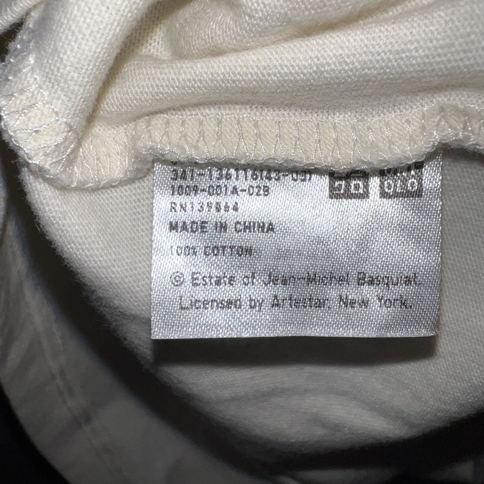 Uniqlo SPRZ NY x Jean-Michel Basquiat T Shirt Men's Sz M Cream King Pleasure Tee gallery