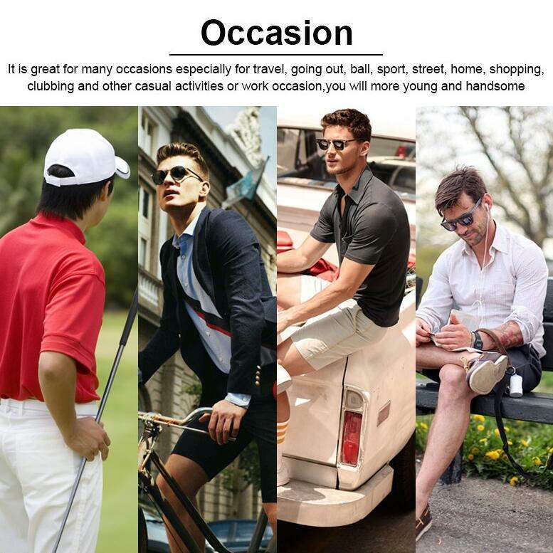 Fashion Men's Slim Fit Shirts Short Sleeve Casual Gol T-Shirt Mulscle Tops Tee gallery