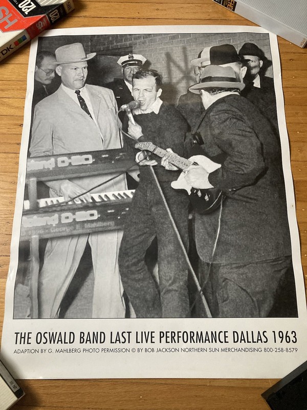 Vintage 90s Lee Harvey Oswald Oswald Band Last Performance poster 23×18 rare
