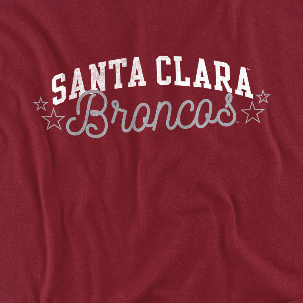 Santa Clara University Adult T-Shirt Broncos, Garnet, S-3XL gallery