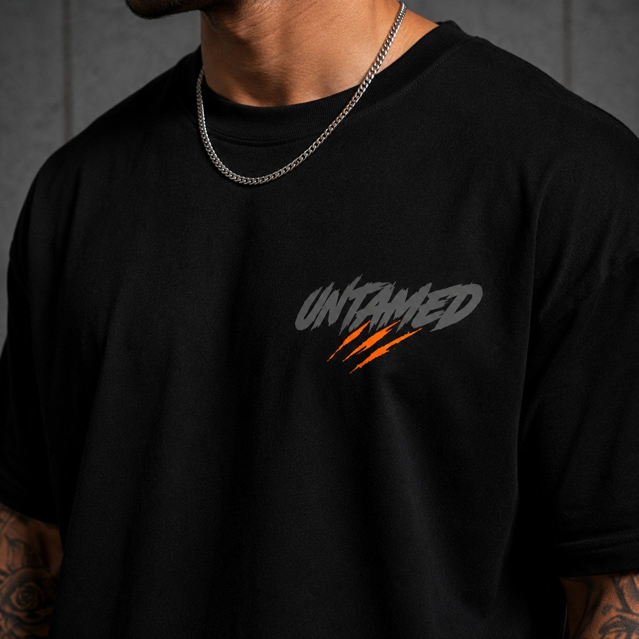 Oversized Graphic T-Shirt Men Streetwear Tiger Printed Cotton Tee Urban Fashion gallery