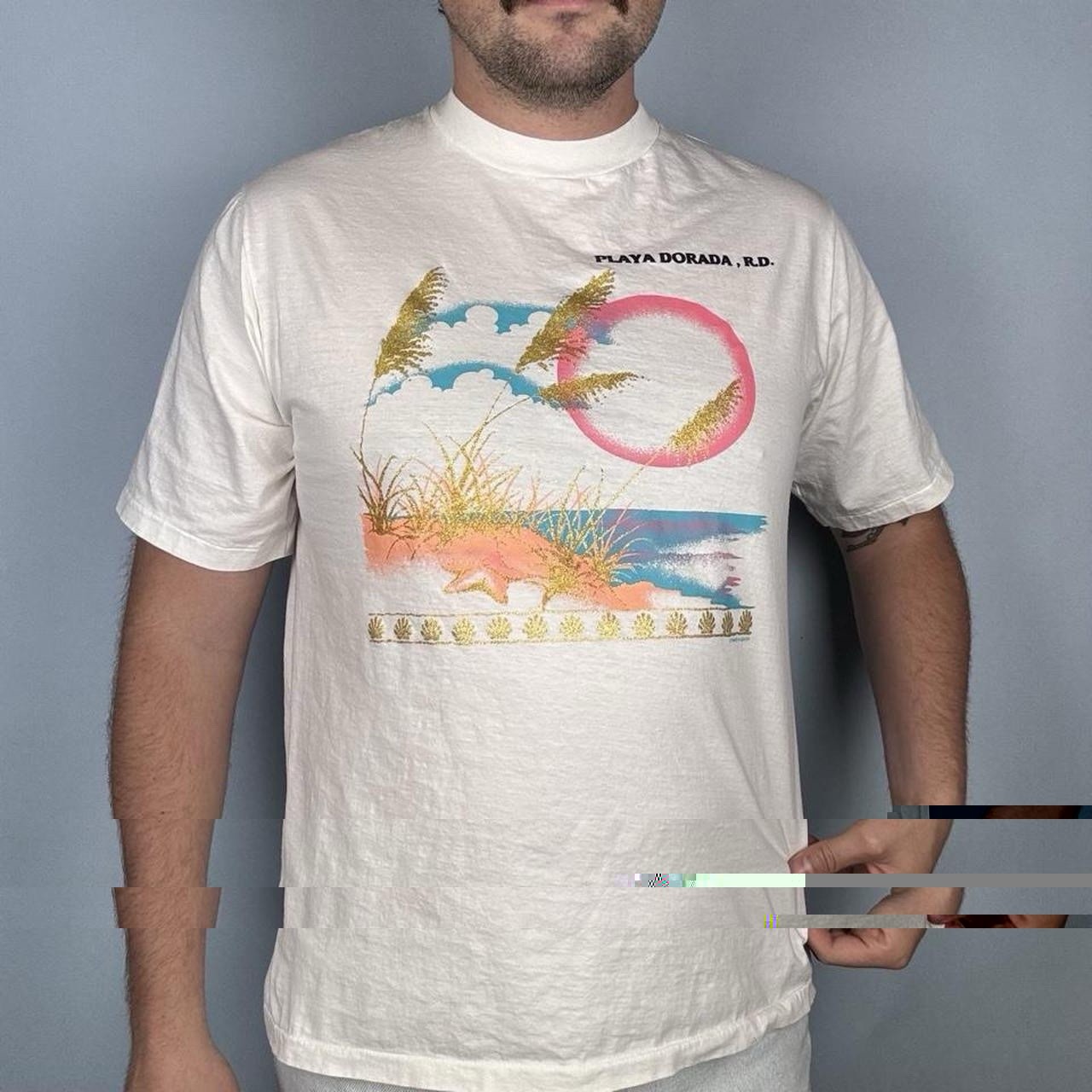 1990s Vintage Playa Dorada Dominican Republic Tourist Tee Mens XL White gallery