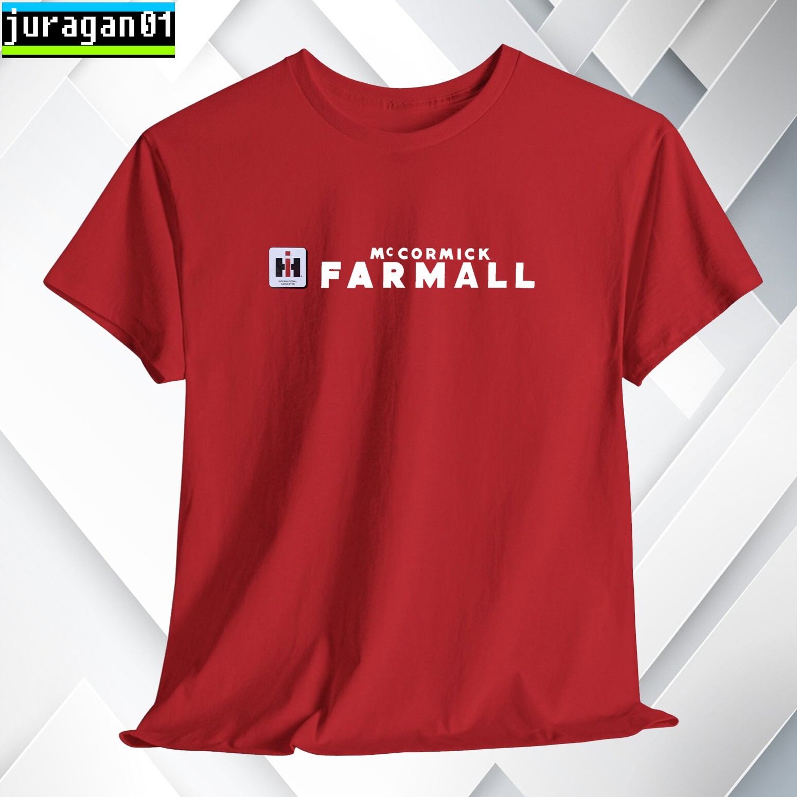 Farmall Tractors Logo Black/Navy/Grey/White/Red/Choco/Orange Shirt S-5XL gallery