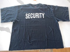 6XL BLACK SECURITY BOUNCER STAFF GUARD SHIRT UNIFORM CONCERT CLUB EVENT