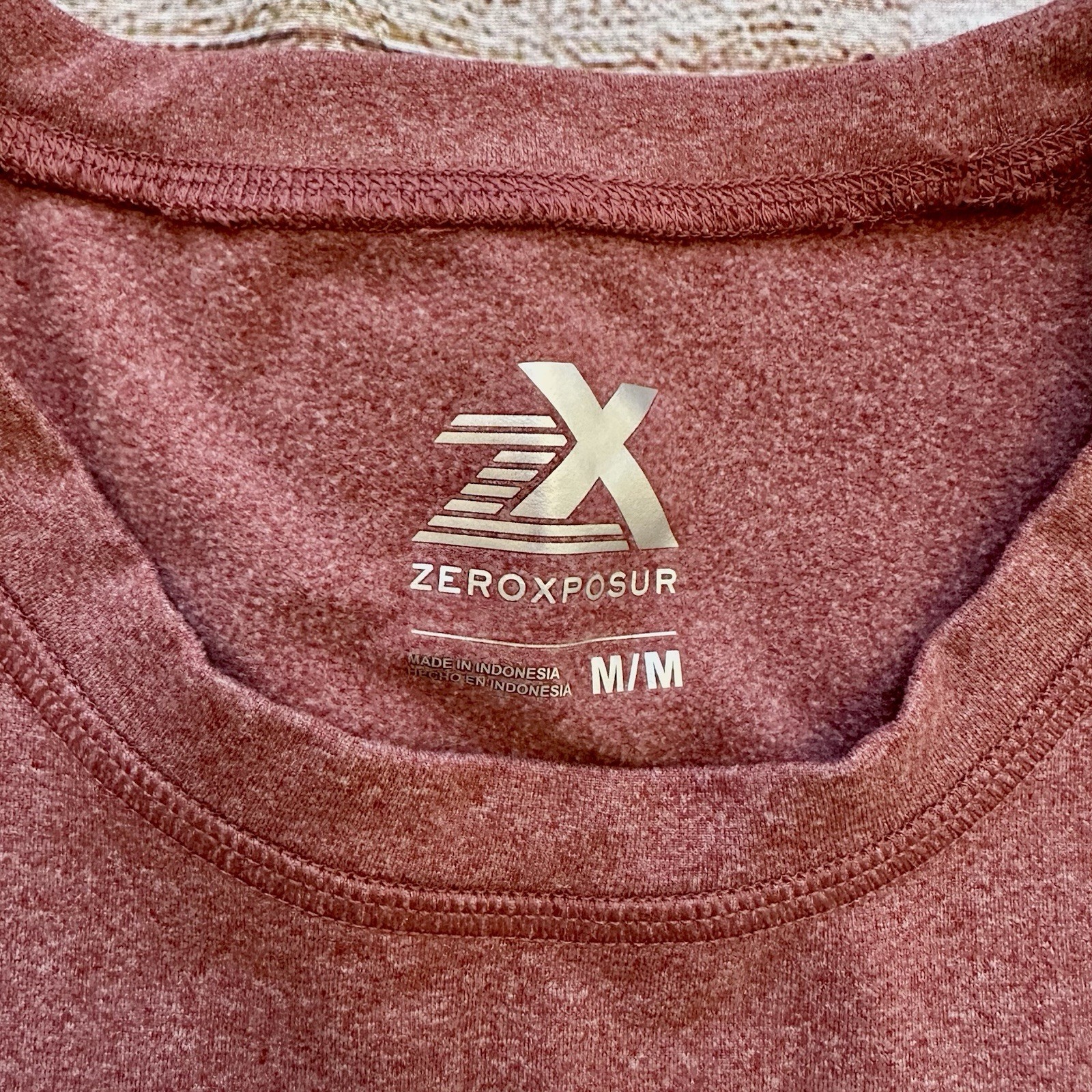 ZeroXposur Brick Red Heathered Long Sleeve T-Shirt Men’s Sz M gallery
