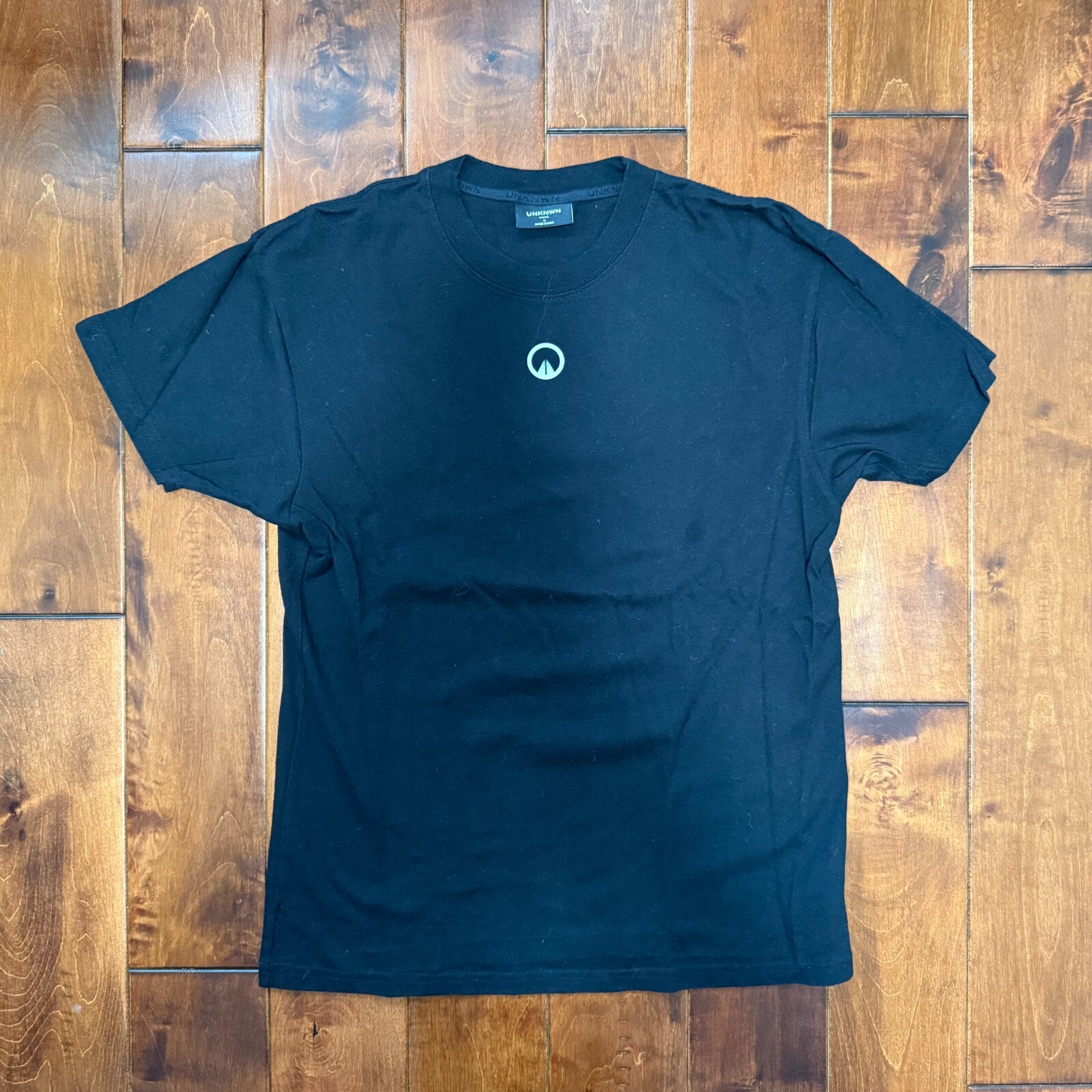 UNKNWN Logo T-Shirt Men's Small Black Minimalist Made in USA gallery