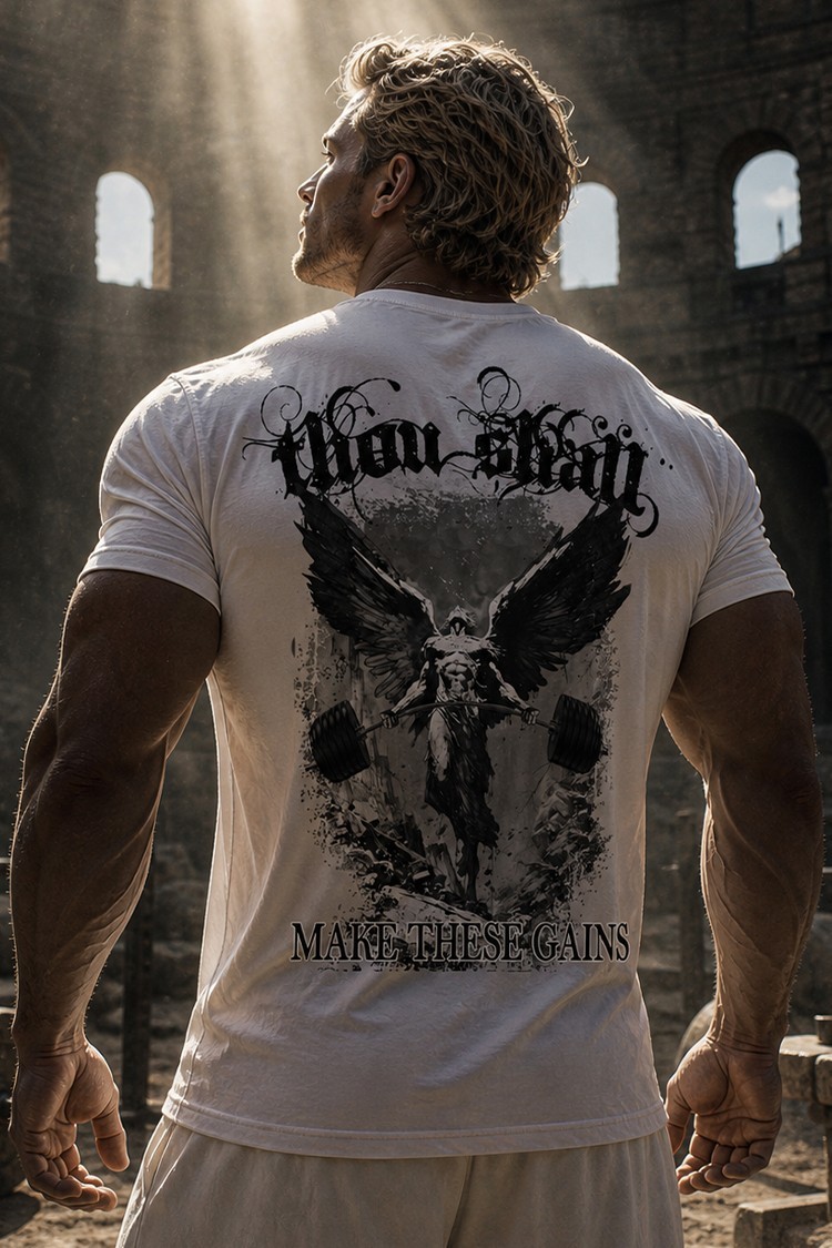 Iron Gods Archangel Gym Shirt Gym Pump Cover Christian Gym Clothing gallery