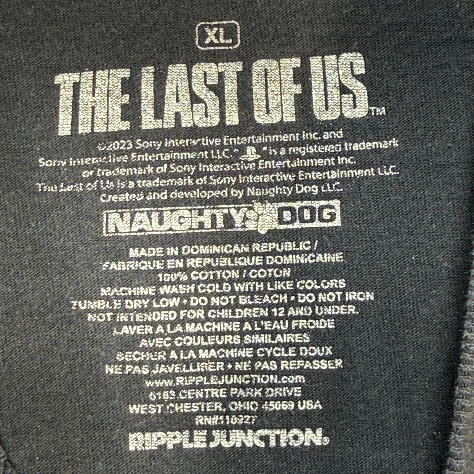 Ripple Junction The Last of Us T-Shirt Men XL Black Look For The Light Fireflies gallery