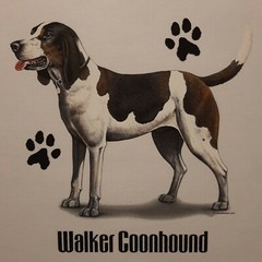 WALKER COONHOUND DOG BREEDS PROFILE DESIGNS SHIRT (FRONT PRINT ONLY)