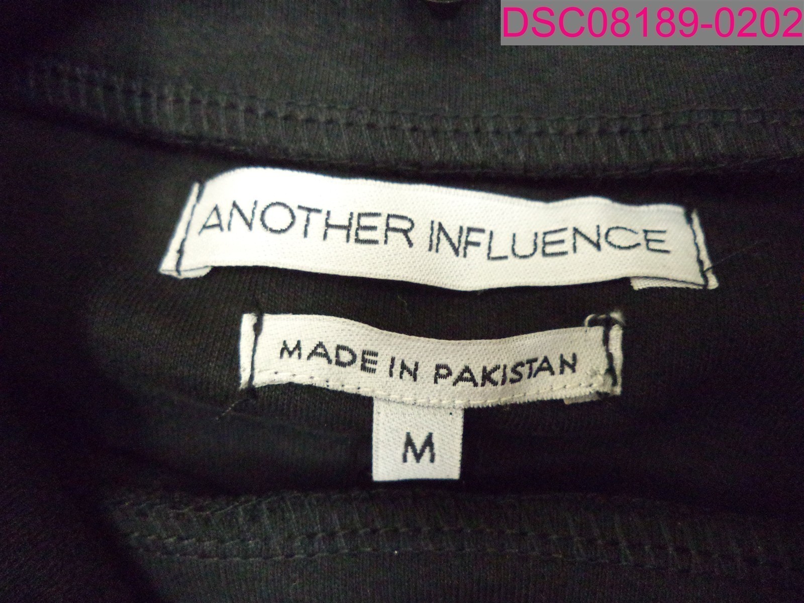 Another Influence High Neck Long Sleeve Shirt Top Black Men's Medium MTO2486 gallery