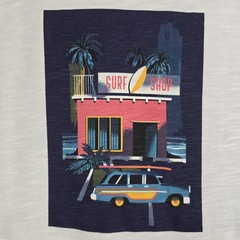 Reverse Threads Surf Shop Men’s Medium Graphic T-Shirt 100% Cotton Beach Tee