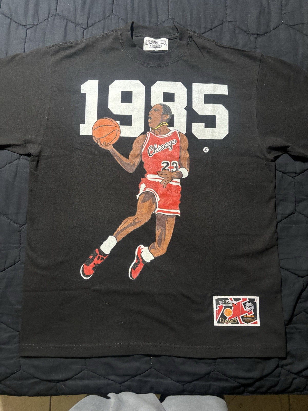 Old School Classics Rookie Michael Jordan Chicago Bulls Shirt Size XL Rare gallery