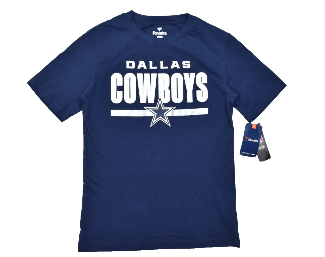 Fanatics Dallas Cowboys NFL Men’s Medium Navy Blue Short Sleeve T-Shirt NEW