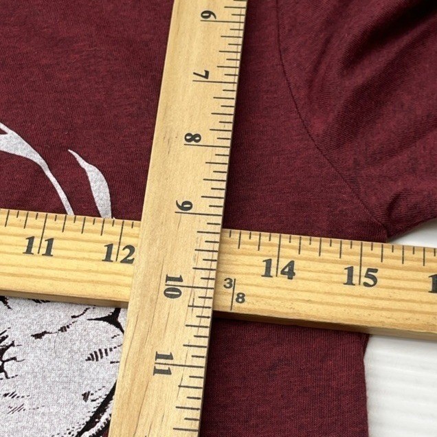 Bella Canvas Natural State Bird Graphic Tee XS Burgundy Excellent Nature Shirt gallery