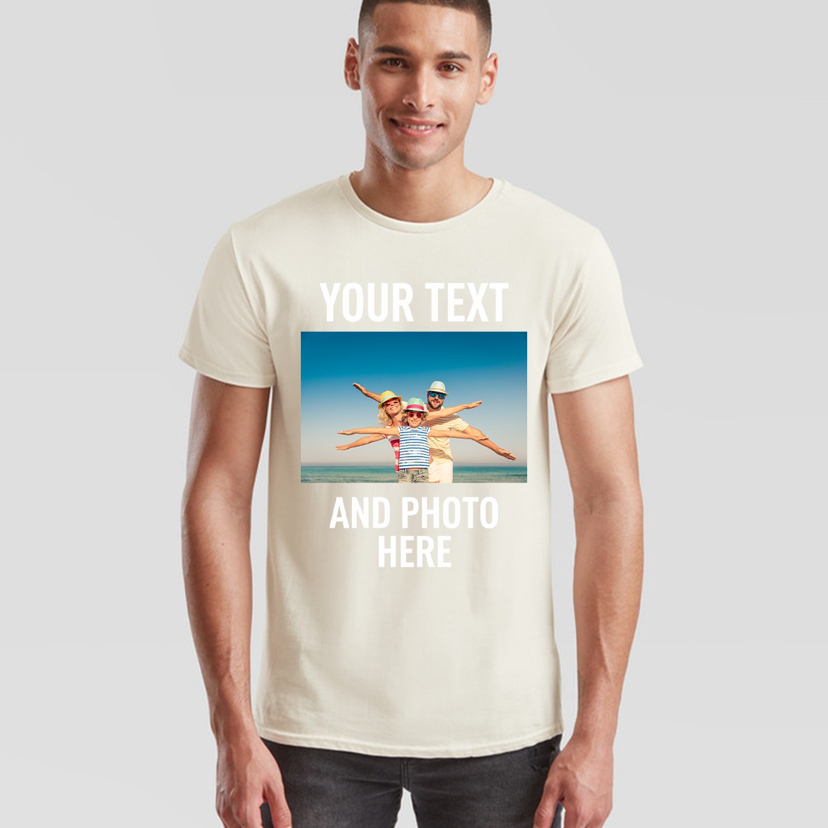 Personalised Unisex T Shirt Custom Print Your Own Photo Design And Text gallery