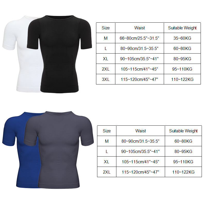 Fajas Para Hombres Faja Reductora De Hombre Men Tee Shaper Tummy Control T-shirt gallery