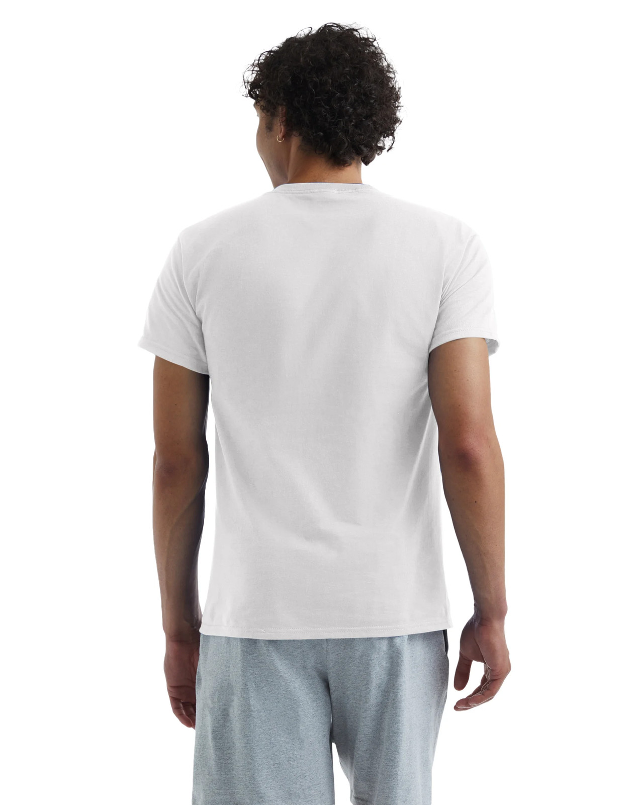 Hanes Mens T-Shirt Comfort Soft 100% Cotton Short Sleeve TAGLESS Tee Plain Blank gallery