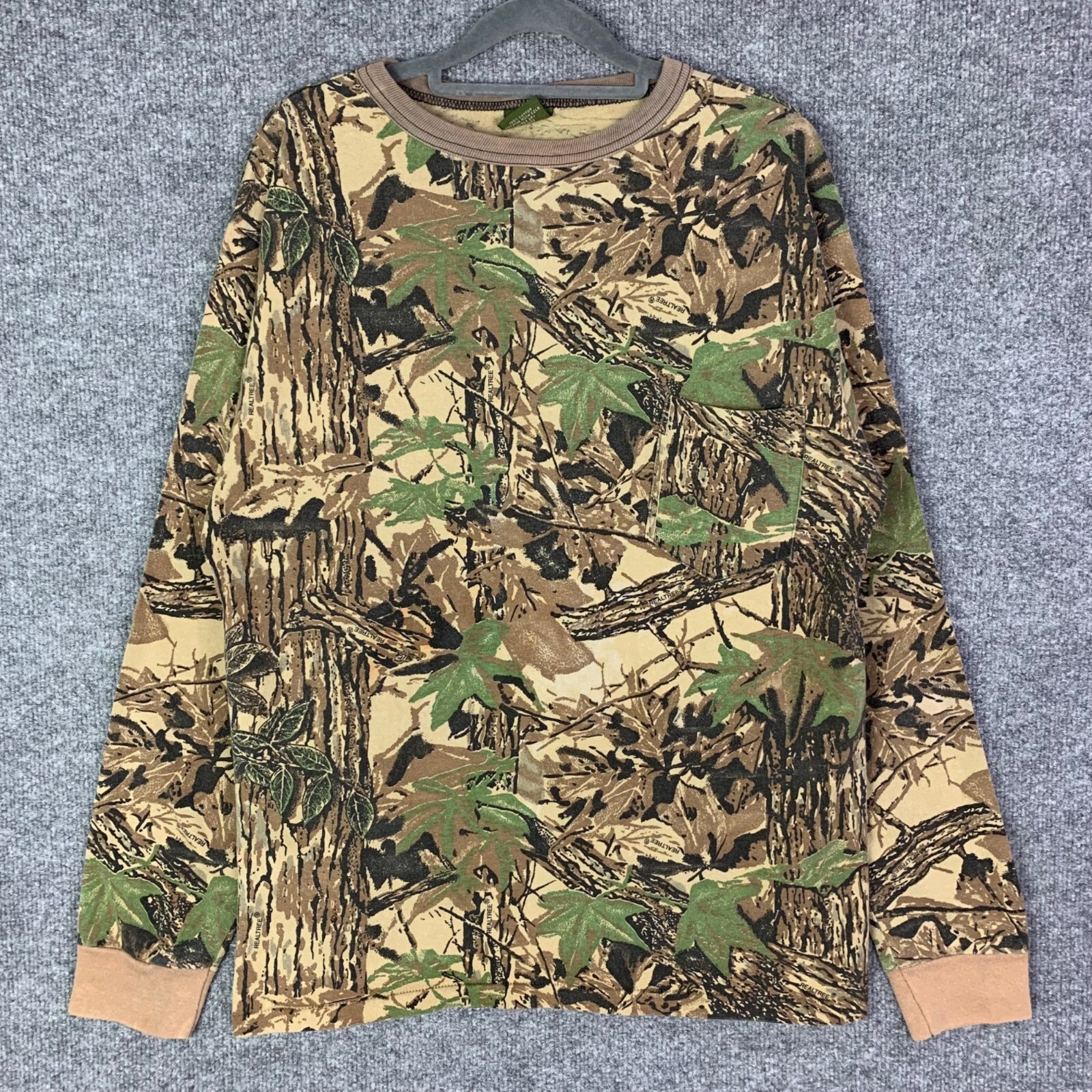 Vintage Spartan Realtree Como Long Sleeves Pullover Shirt Mens L/XL USA MADE gallery