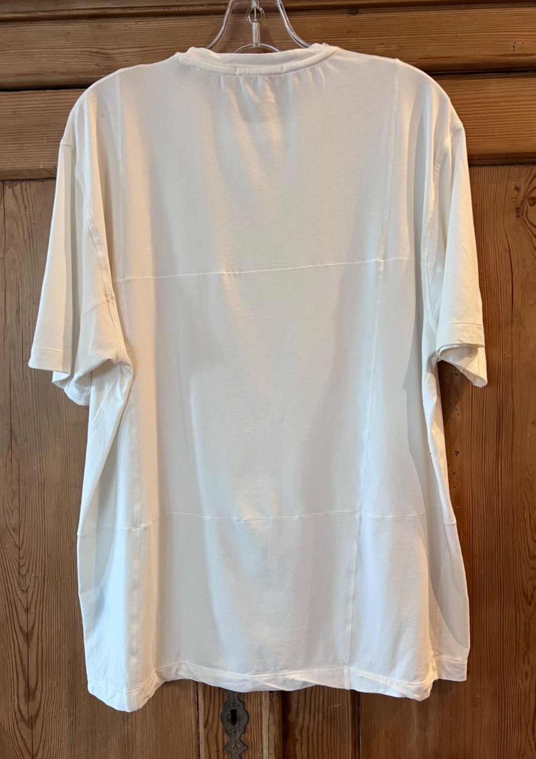 Zegna White T-Shirt Short Sleeve Casual Top Size XL Cotton/Spandex Italy gallery