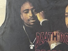ALTERED & DAMAGED! 2005 Death Row Records Shirt Suge Knight Dre Snoop Dogg Tupac
