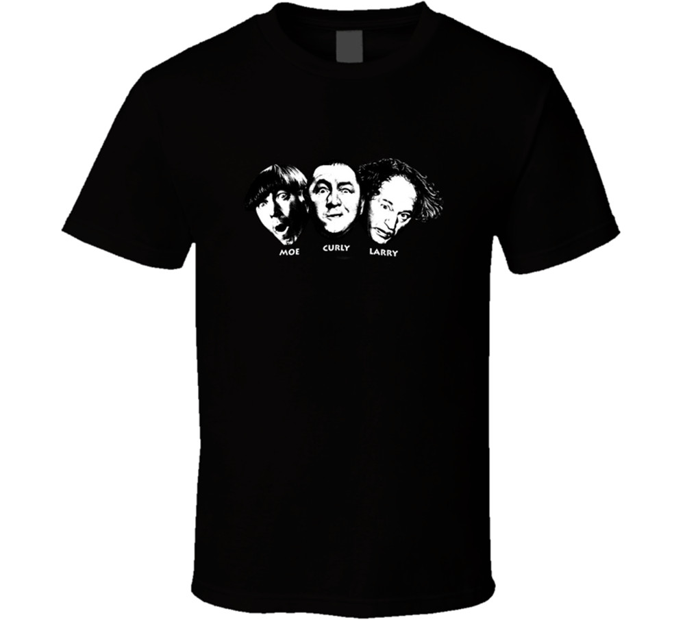 Three 3 Stooges Face Style Funny 80's Movie Tv Retro Love T Shirt Tee Gift New gallery