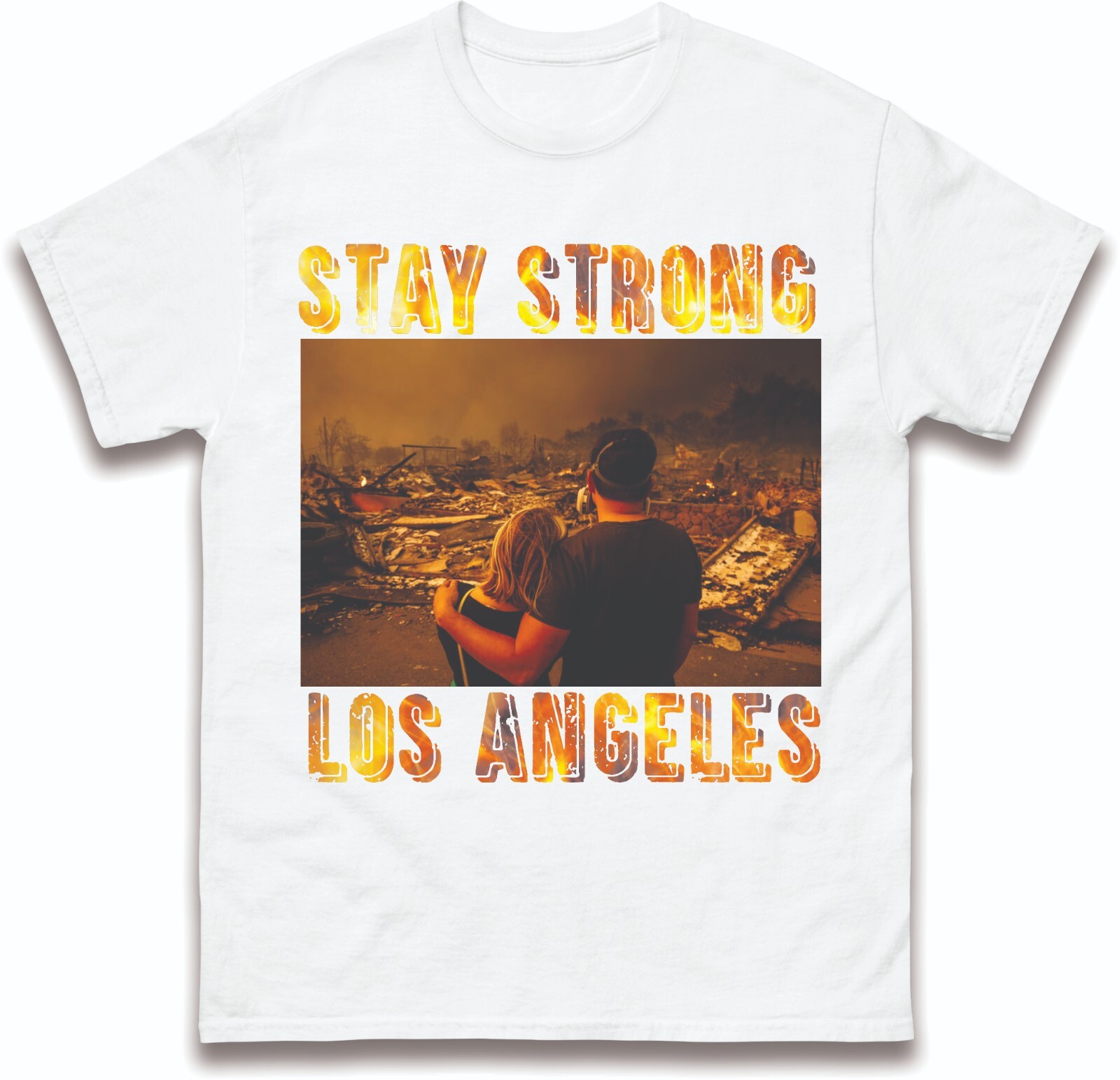 Stay Strong Los Angeles Inspirational Unisex T-Shirt, Motivational LA Apparel,