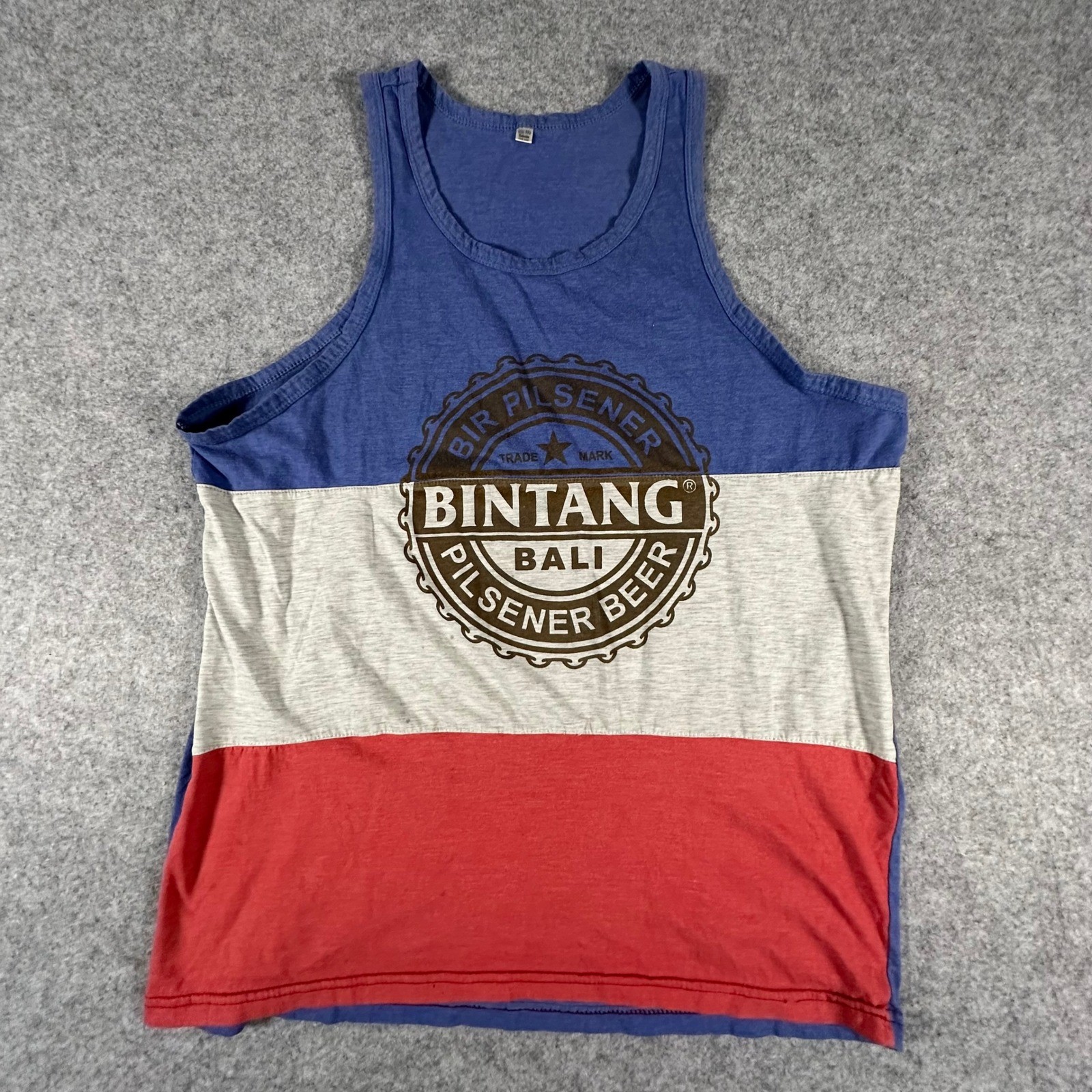 Bali Mas Bintang Bali Tank Top One Size Multicolor Mens Beer Graphic Sleeveless gallery