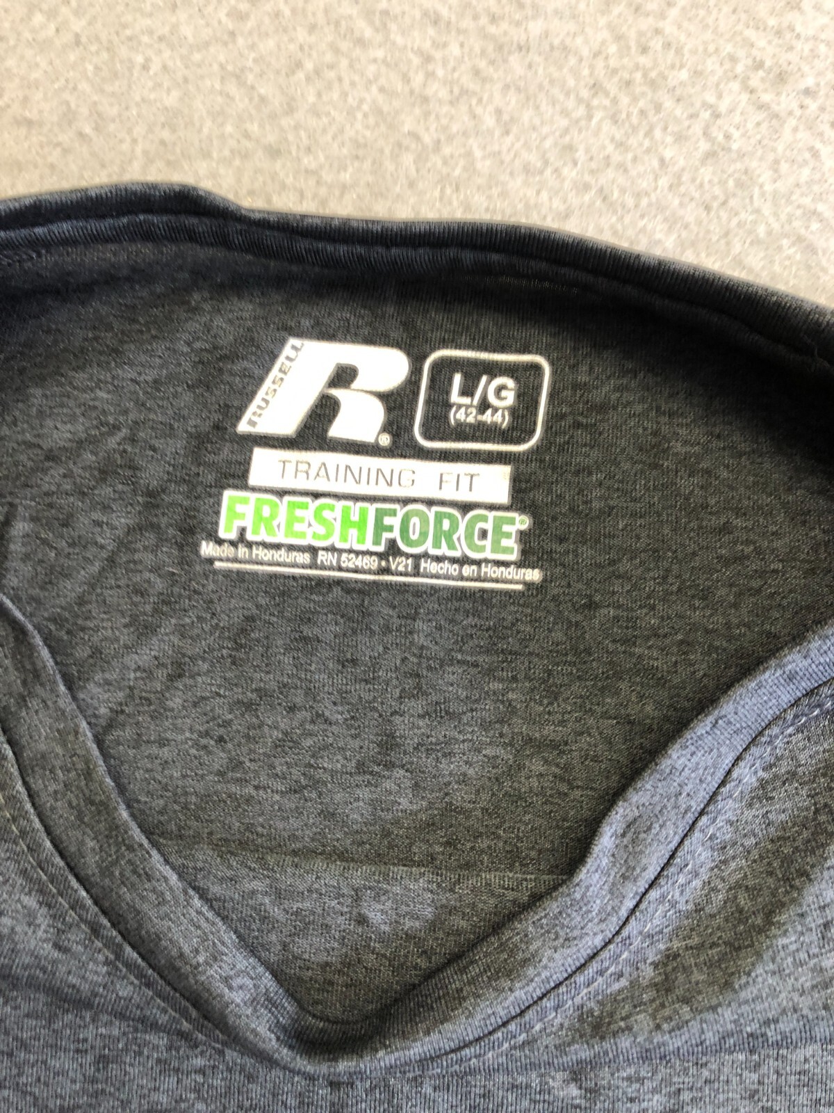 Russell Training Fit T-Shirt Men's Large Gray Activewear Casual Tee gallery