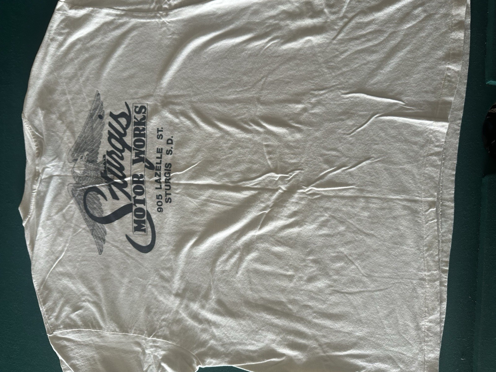 Hanes -T XXXL White Broken Spoke Saloon Sturgis Motorcycle single stitch vintage gallery