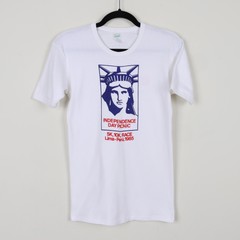 Vintage 80s Independence Day Liberty Lima Peru 1985 Race Track T-shirt Size 40-M