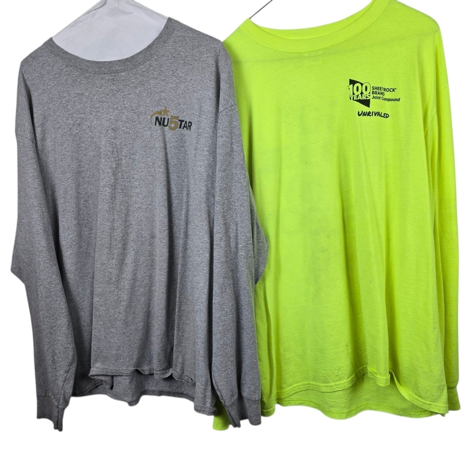 Safety Yellow Long Sleeve T Shirt I Got Mud In My Blood & Gret Nustar TShirt XL gallery