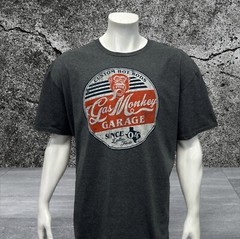 Gas Monkey Garage Custom Hotrods Dallas Texas Gray Distressed Graphic T-Shirt 2X