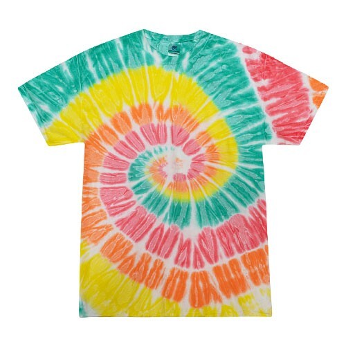Tie Dye T-Shirts Multi-Color Kids & Adult Short Sleeve Cotton Colortone gallery