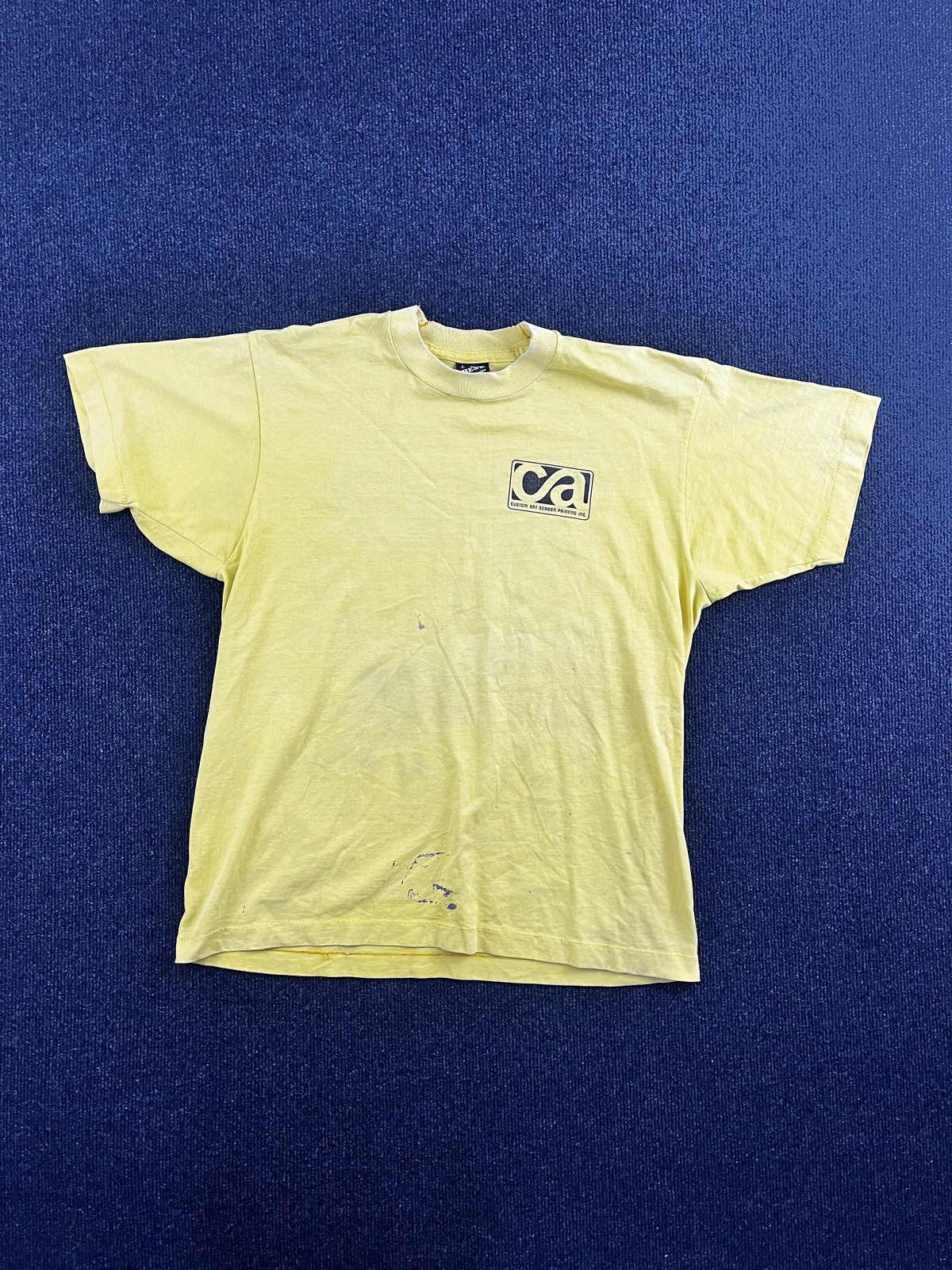 Vintage Custom Art Screen Printing Shirt Mens Large Promo 50/50 Made USA 90s