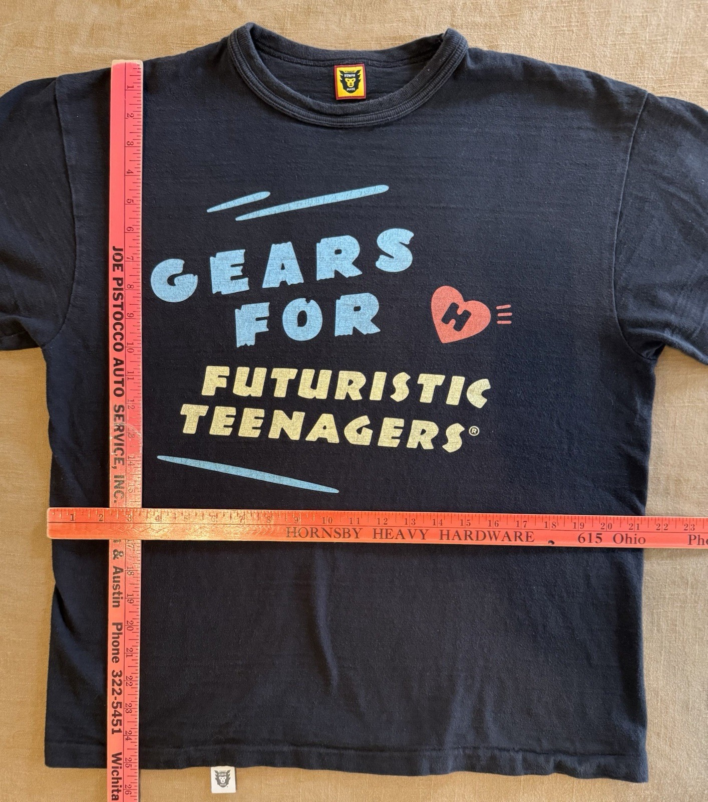 Human Made Men's Graphic T-Shirt, ‘Gears For Teenagers,’ Japanese Made, Size XL gallery