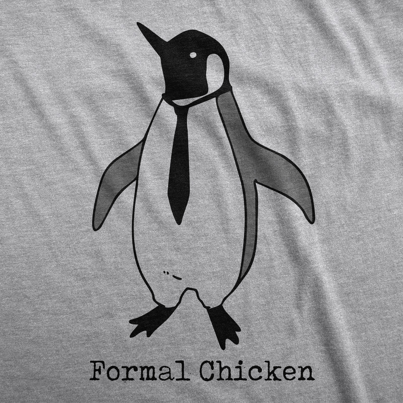 Mens Formal Chicken T Shirt Funny Penguin Suit Tuxedo Tie Joke Tee for Guys gallery