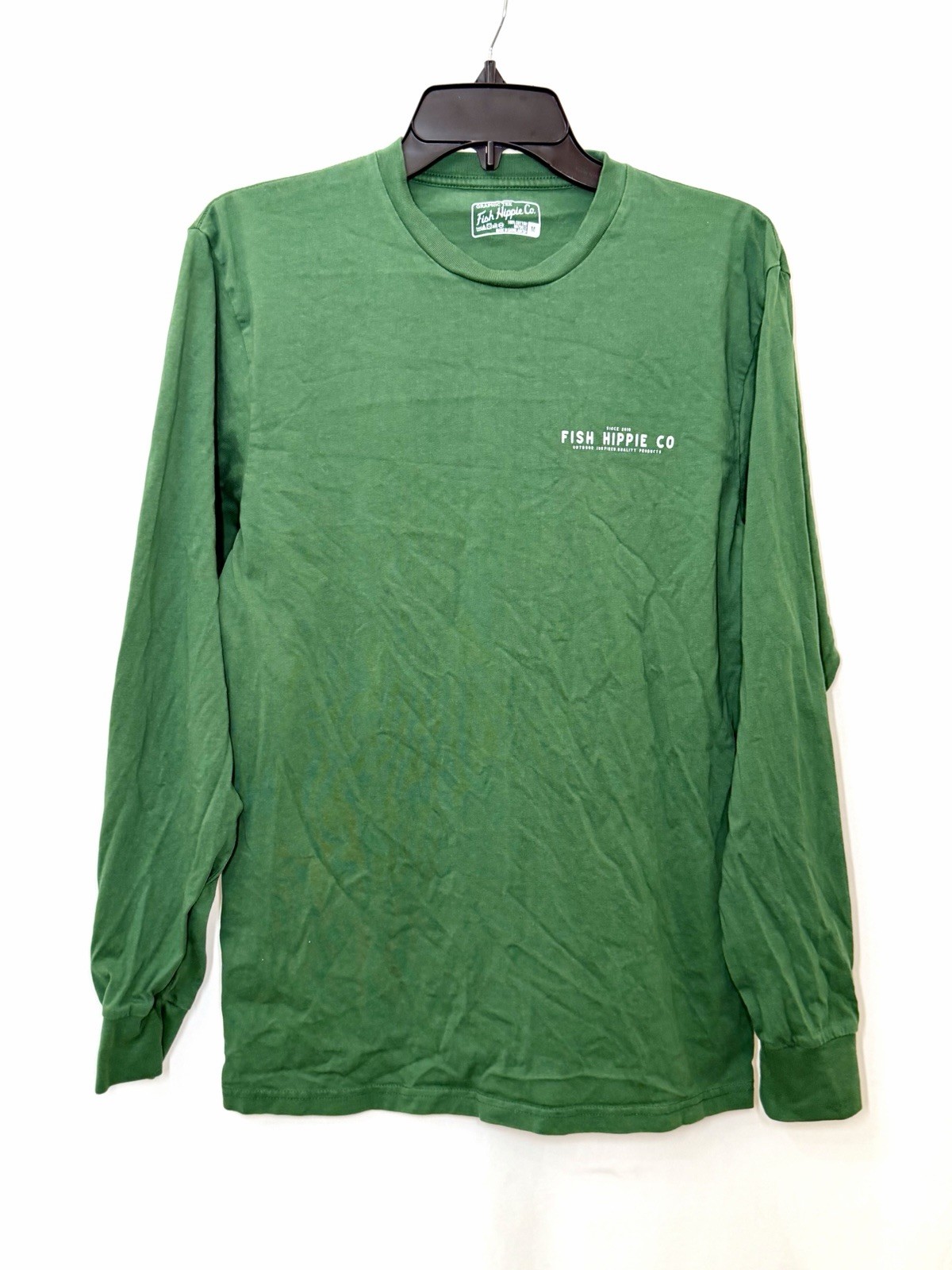 Fish Hippie Men M Green Holiday Haul Classic Ford Bronco Christmas Tree LS Tee gallery