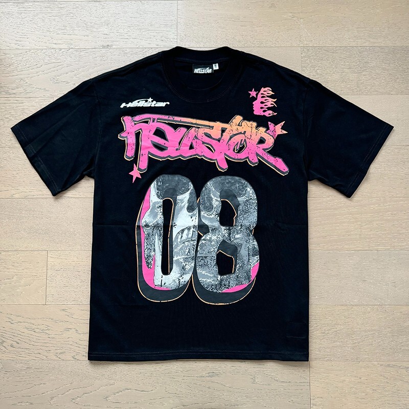 Hell Beauty star Trendy High Street Cotton Loose Short sleeved T-shirt gallery