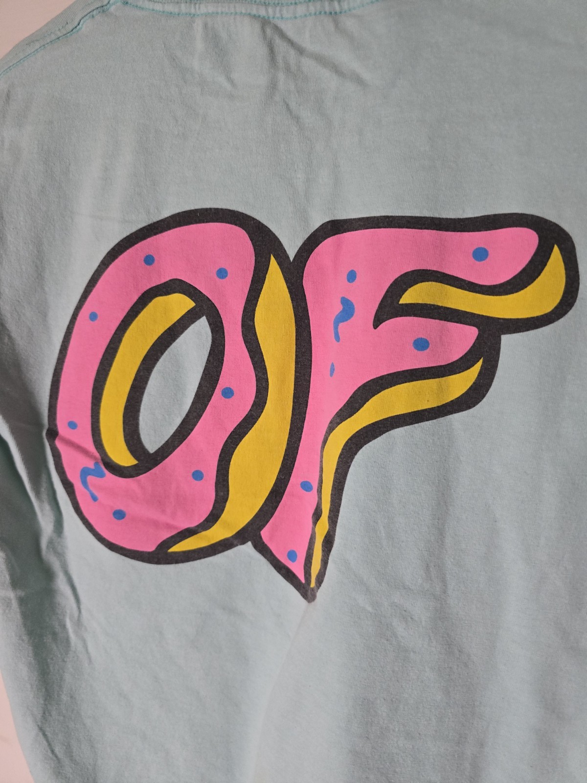 Odd Future Mint Green Donut Logo T-Shirt Adult Small Tyler The Creator Skate T gallery