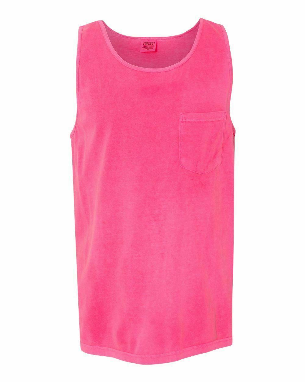 Comfort Colors 9330 - 3 First Quality Pocket Tank Tops- Assorted Colors gallery